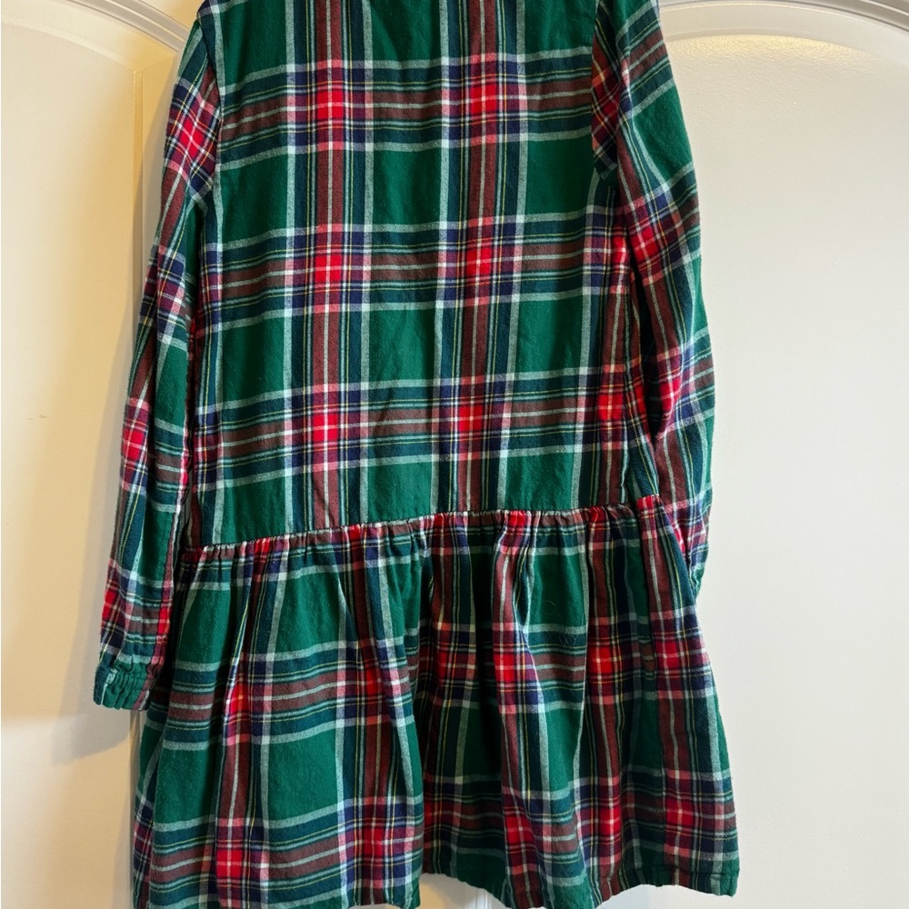 Holiday Plaid Long-Sleeve Dress